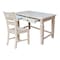 International Concepts Desk, 24 in D X 48 in W X Parawood, Unfinished KOF-72-C57-1 - alternate 5